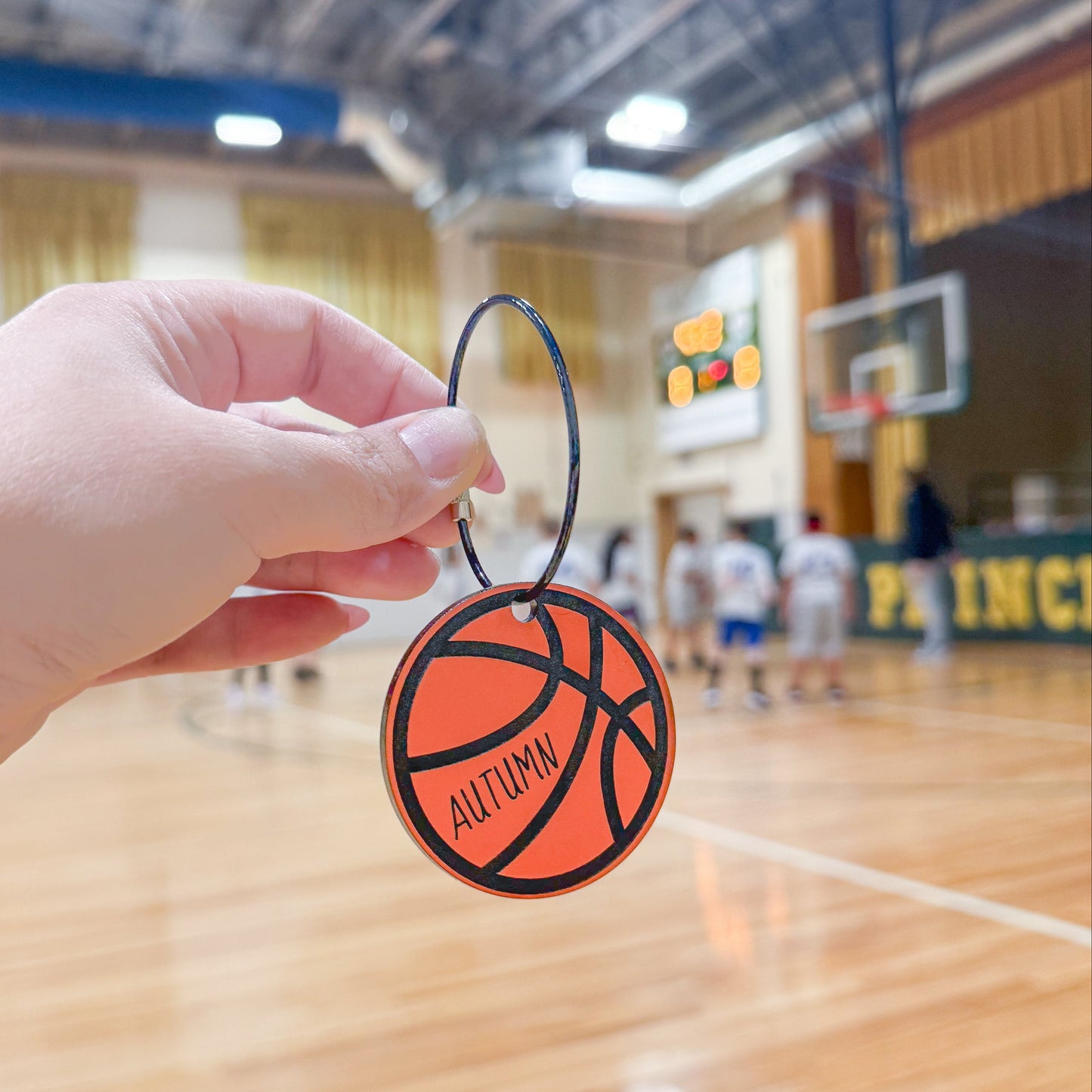 Name bag tag (basketball)
