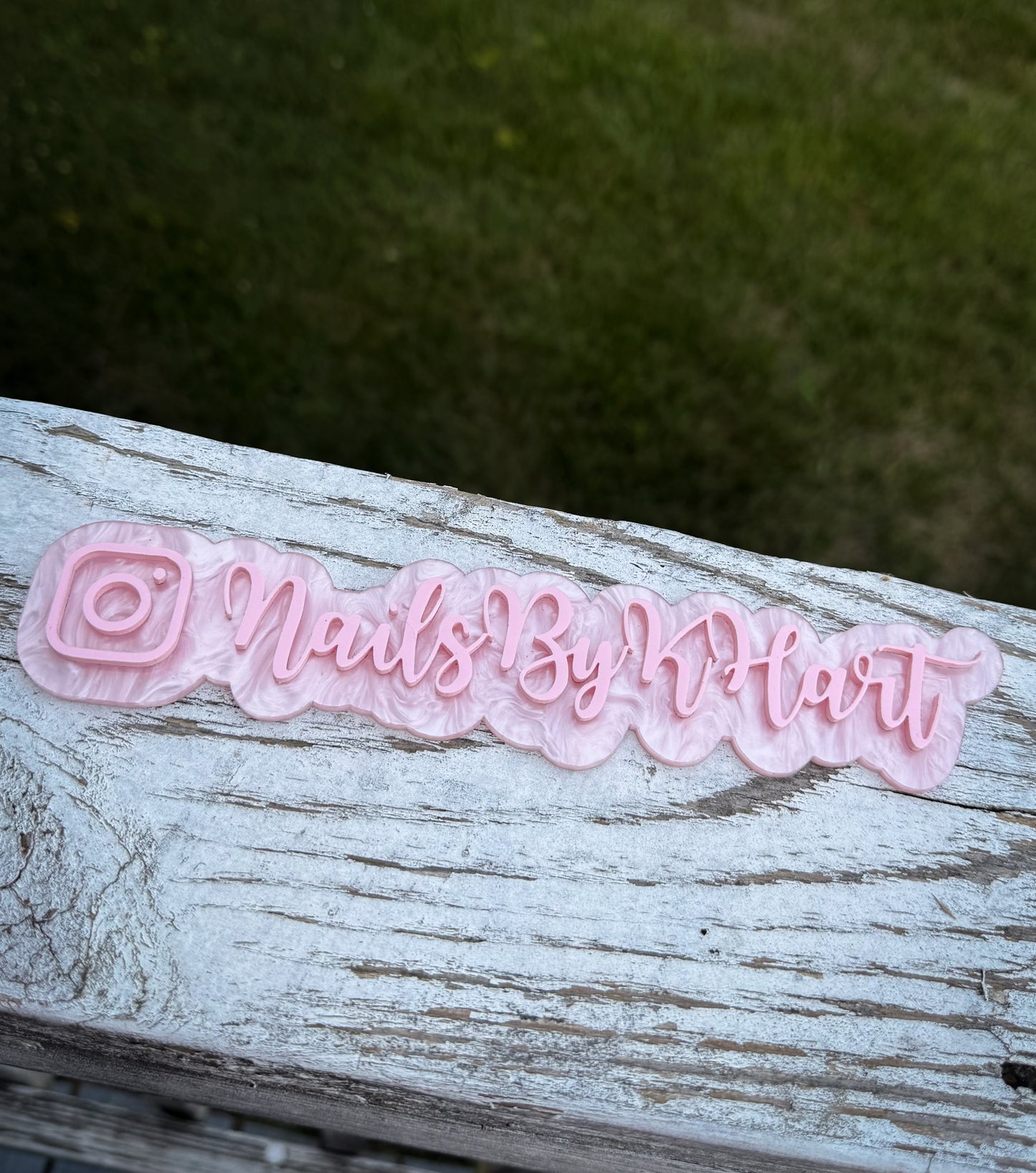Custom acrylic watermark