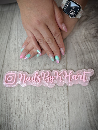 Custom acrylic watermark