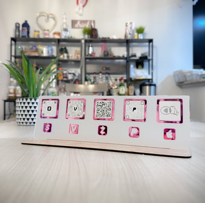 Acrylic payment sign