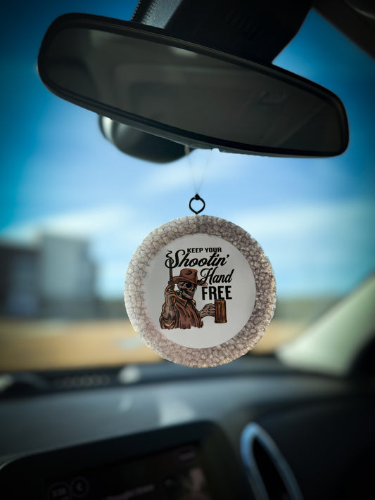 Mahogany Teakwood car freshie