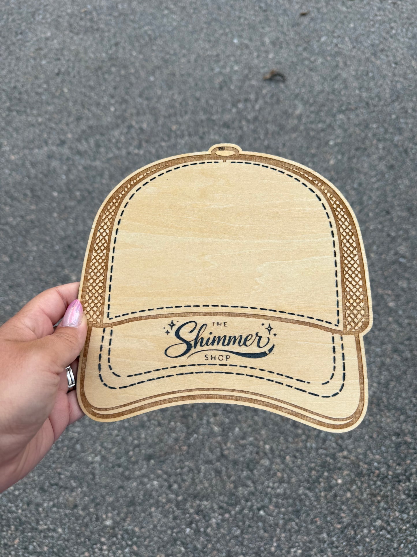 Wooden hat bar display board