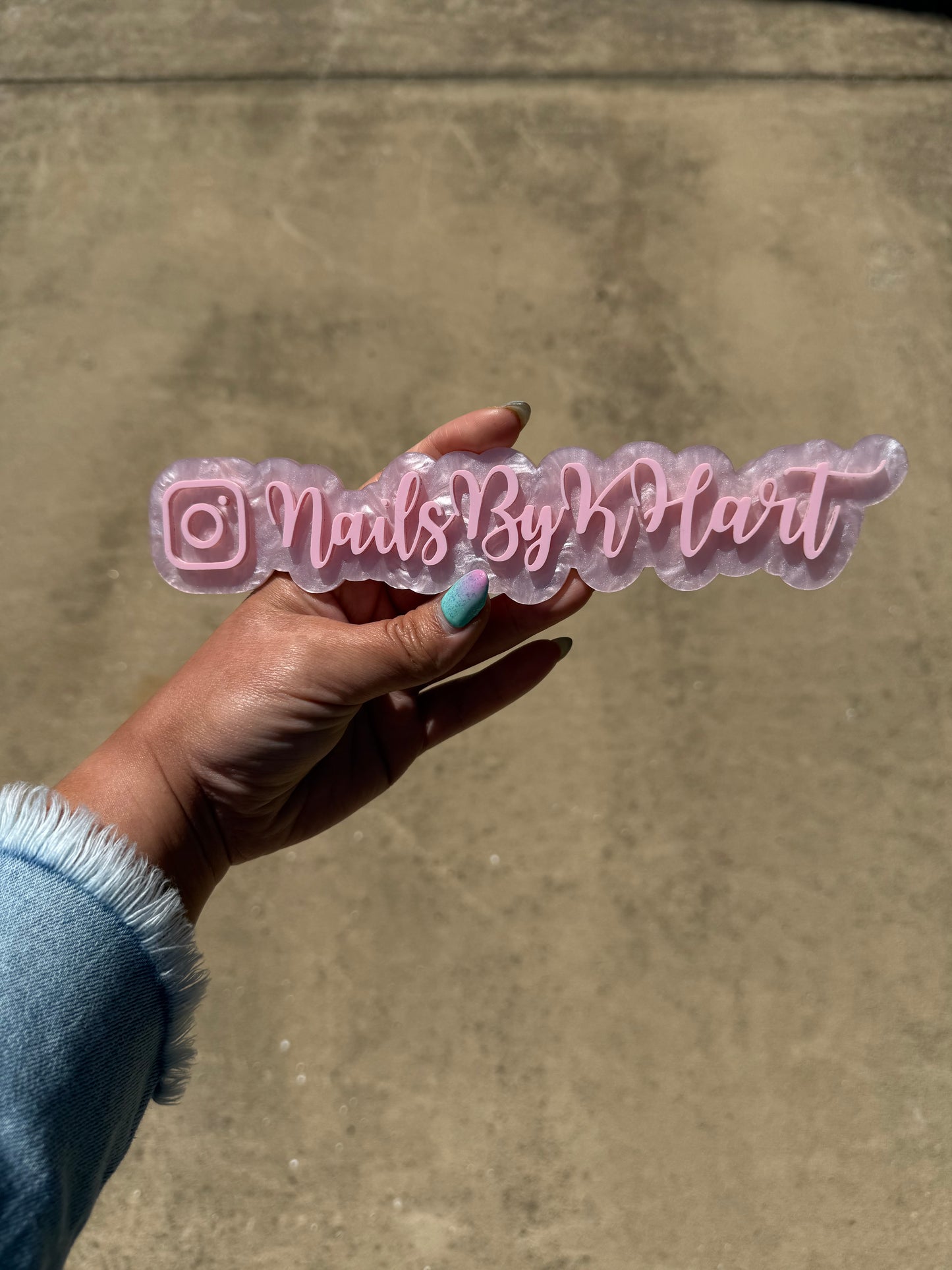 Custom acrylic watermark