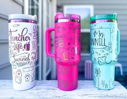 Custom engraved 40oz tumbler