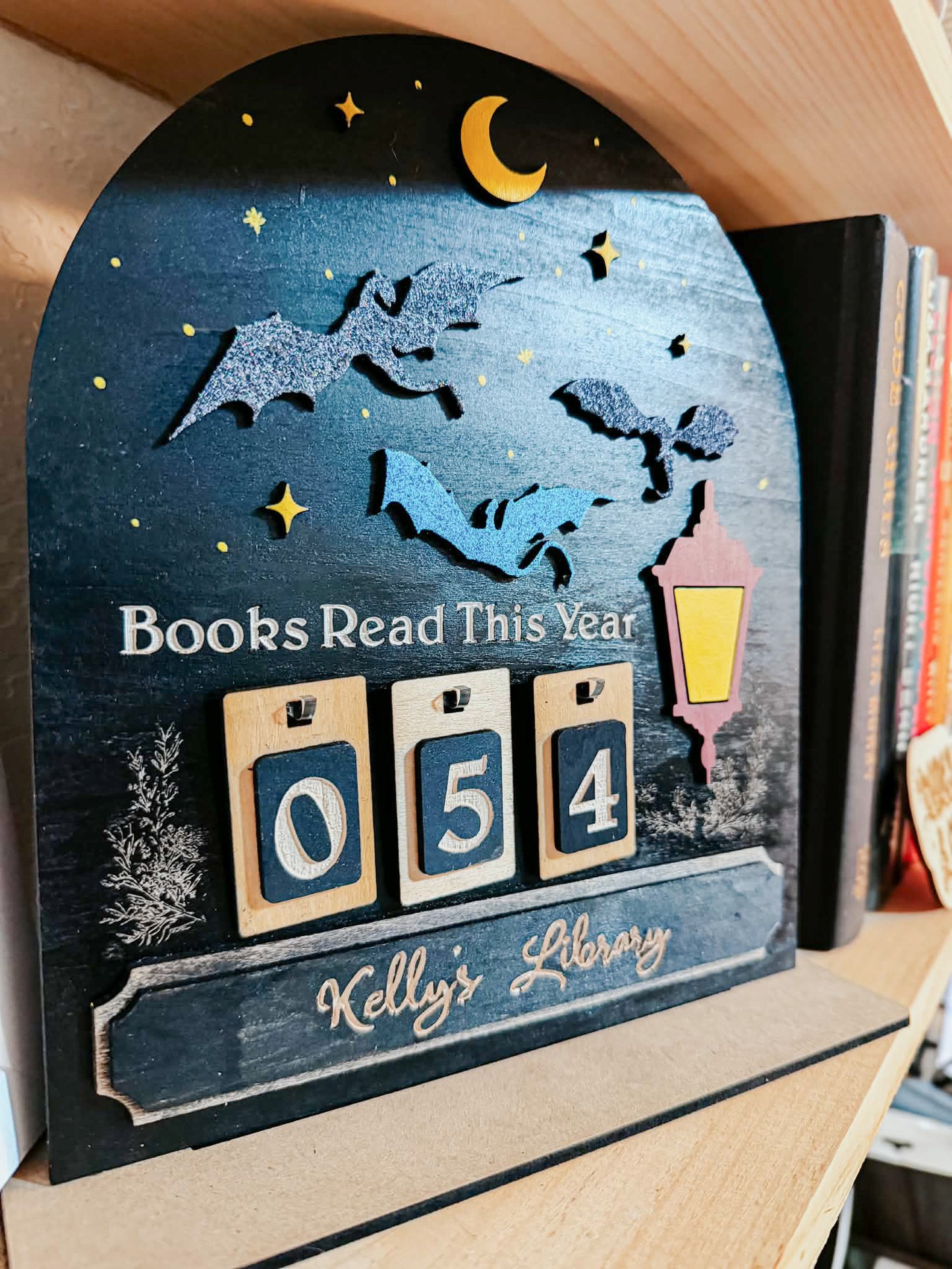 Custom dragon book counter shelf sitter