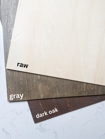 Multi-color custom wooden name sign