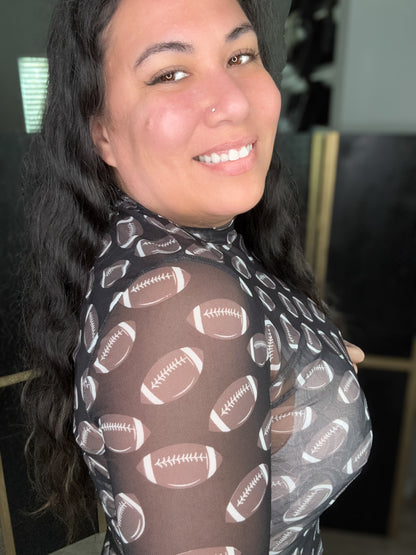 Game Day Fab Sheer Football Top (Limited Edition)