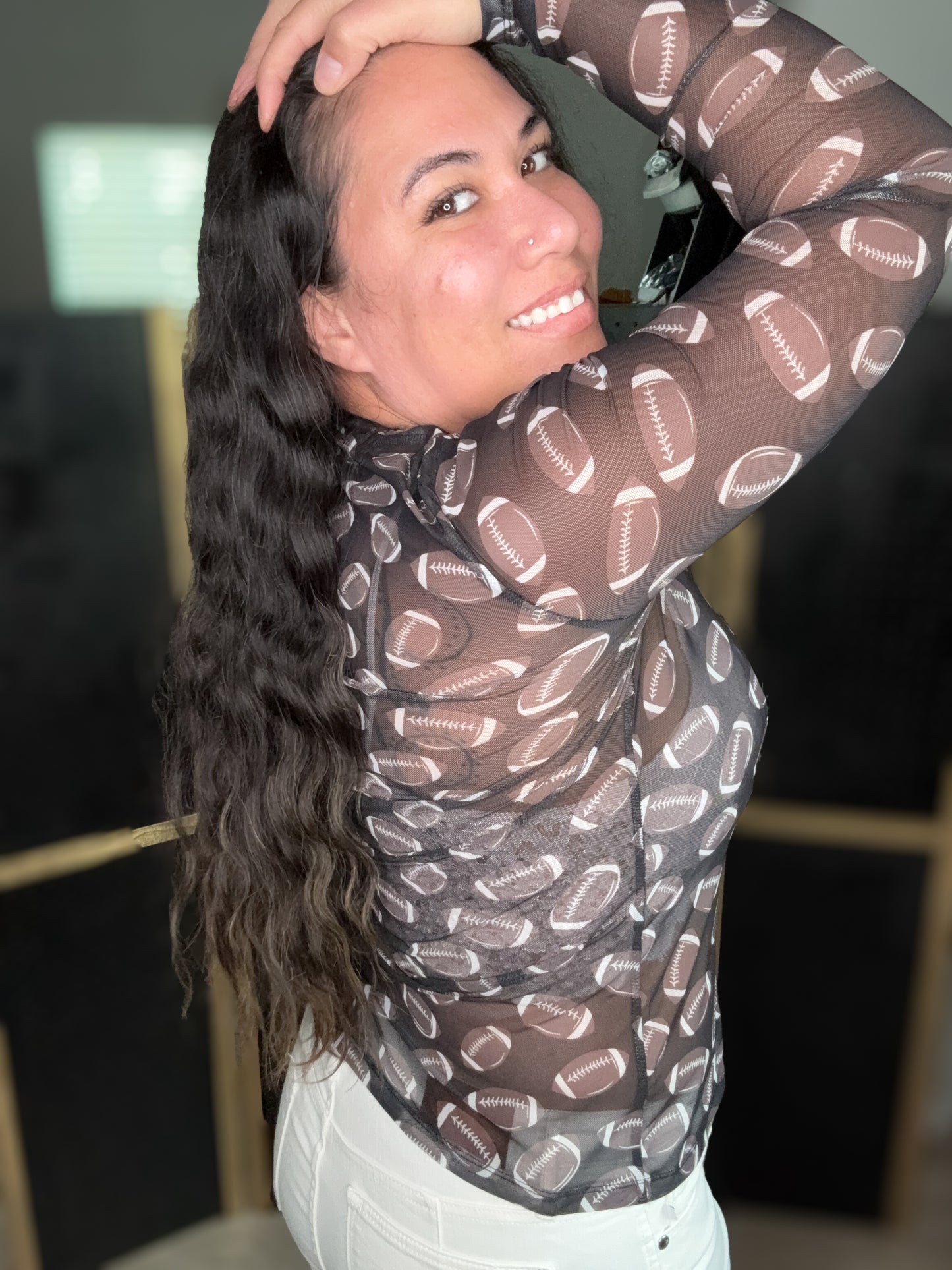 Game Day Fab Sheer Football Top (Limited Edition)