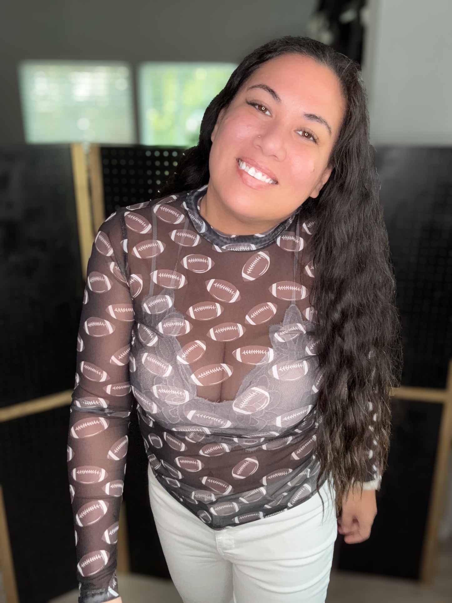 Game Day Fab Sheer Football Top (Limited Edition)