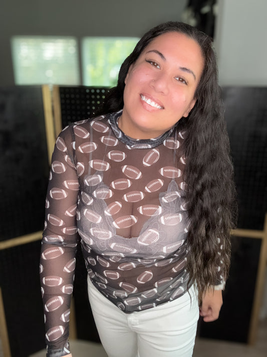 Game Day Fab Sheer Football Top (Limited Edition)
