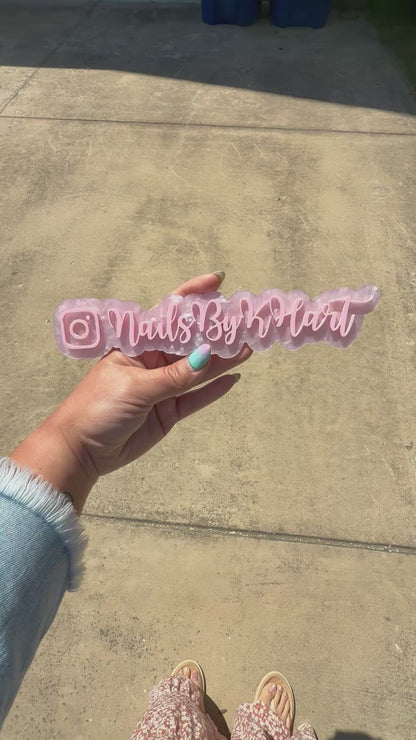 Custom acrylic watermark