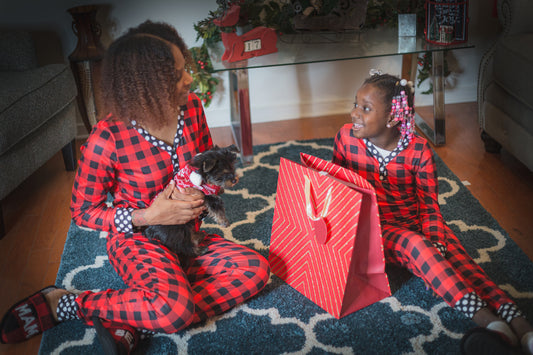 Mom and Me Buffalo Plaid pajama set (top and bottom)