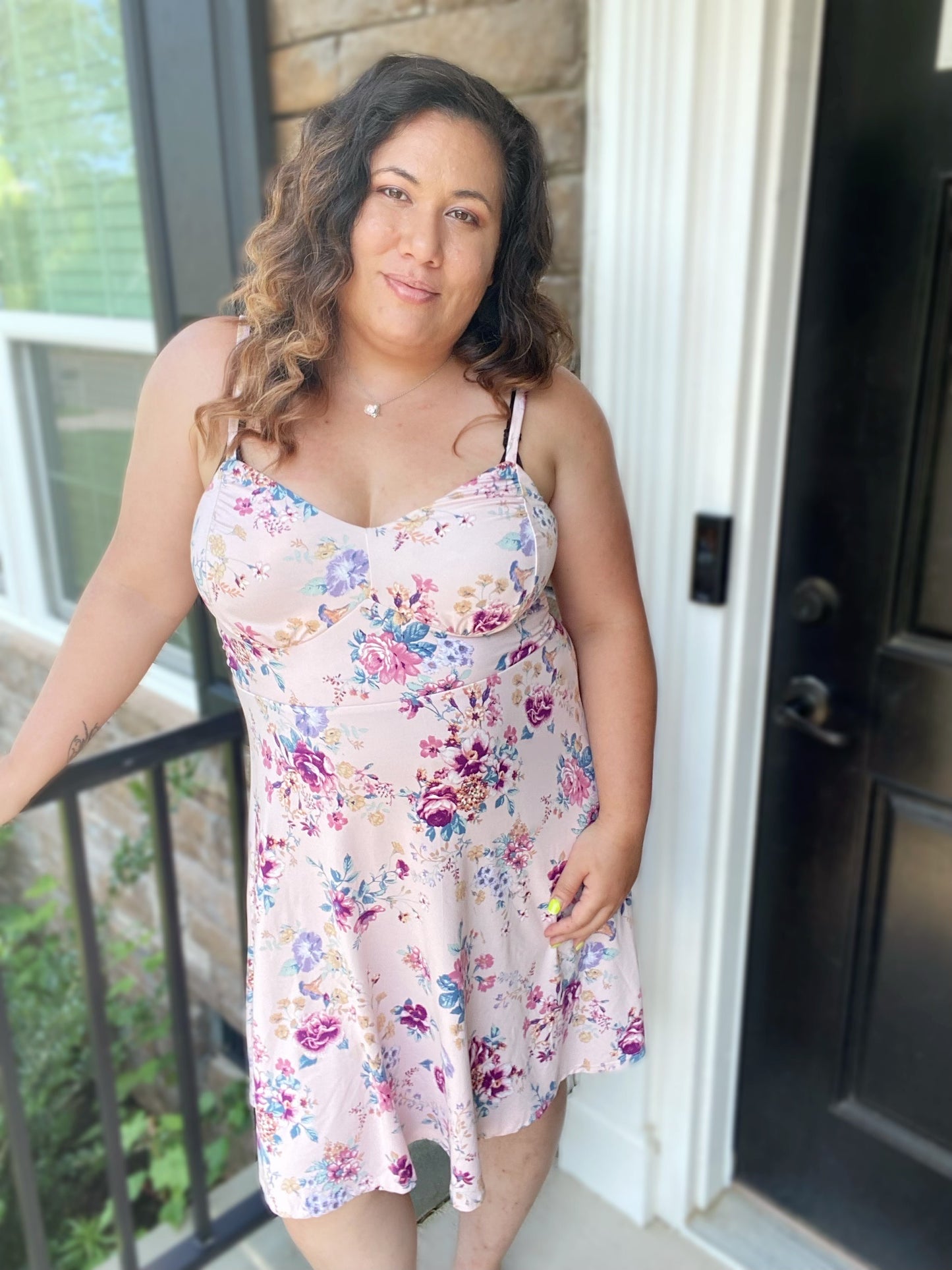 Blushing floral dress